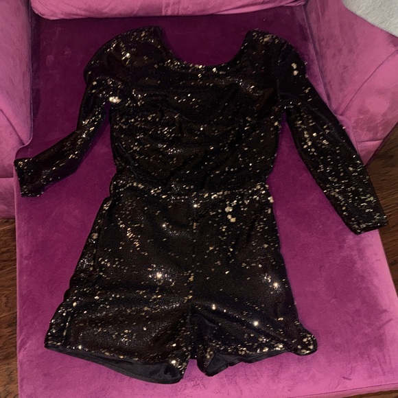 Miss Selfridge Black Sequin Long Sleeve Romper Dress Shorts Dressy Cocktail 6 - Picture 11 of 11